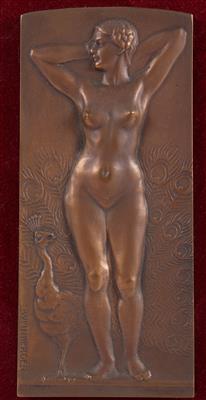 Bronzeplakette - Antiques and art
