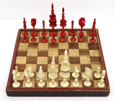 Exquisites Schachspiel aus der 1. Hälfte des 19. Jhs. - Arte e antiquariato