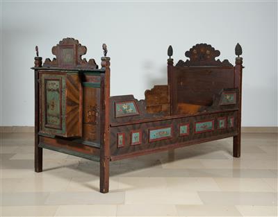 Bäuerliches Bett, - Kunst, Antiquitäten, Möbel und Technik