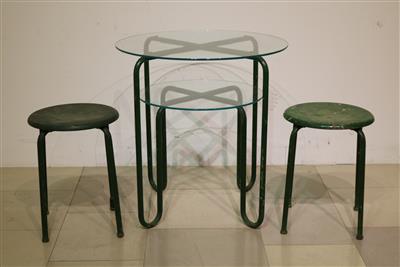 Entzückendes Sitzesmble mit Tisch - Kunst, Antiquitäten, Möbel und Technik