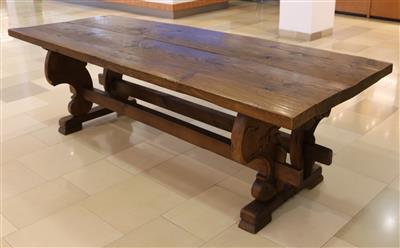 Großer, rustikaler Tisch in der Art der Refektoriumstische - Arte e antiquariato
