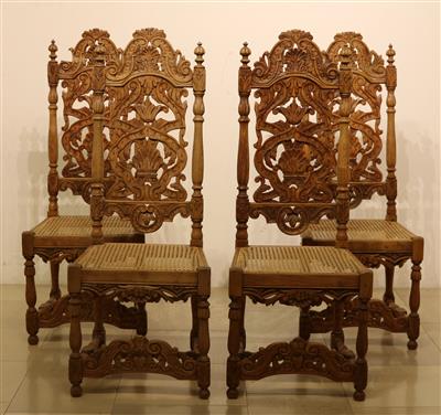 Satz von 4 Sesseln im nordeutsch/holländischem Barockstil - Kunst, Antiquitäten, Möbel und Technik