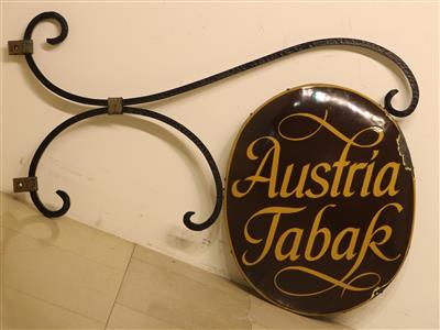 Werbeschild "Austria Tabak" - Kunst, Antiquitäten, Möbel und Technik