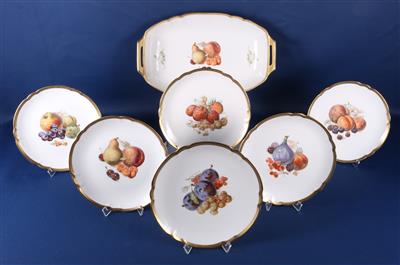 Ostschale mit 6 Obsteller - Antiques and art