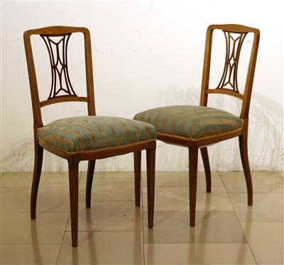 Paar elegante, neoklassizistische Sessel - Antiques and art