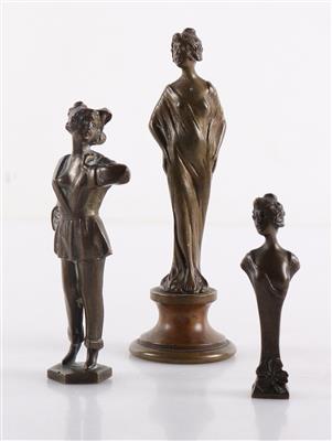 3 kleine Wiener Bronzen der Zeit um 1900 - Arte e antiquariato