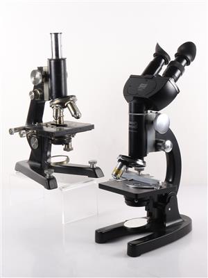Konvolut von 2 Mikroskopen aus der Mitte des 20. Jh. - Arte e antiquariato