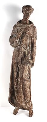 Reliefskulptur "Heiliger Franz von Assisi", - Arte e antiquariato