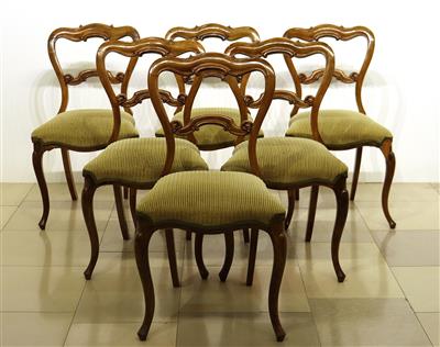 Satz von 6 Sessel in barockisierender Stilform - Kunst, Antiquitäten, Möbel und Technik