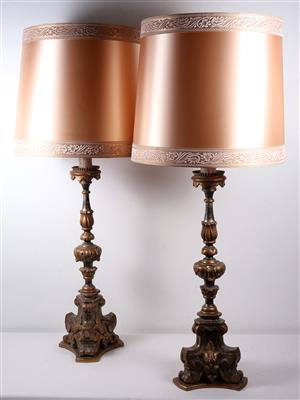 Paar Tischlampen im Barockstil - Antiques and art