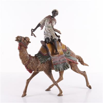 Wiener Bronze,"Beduine beim Absteigen von seinem Kamel" - Antiques and art