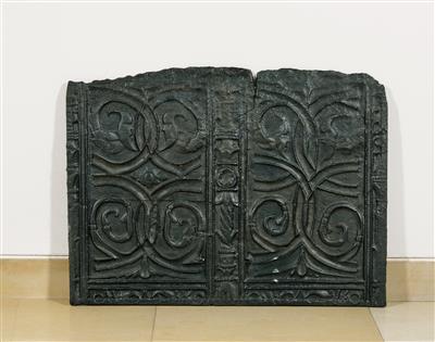 Spätgotische Kaminplatte, - Arte e antiquariato