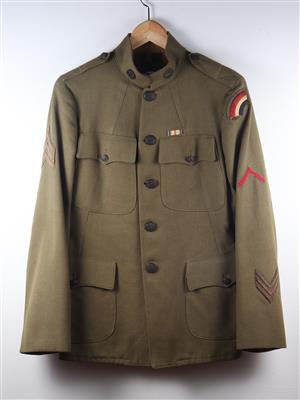 Amerikanische Uniformbluse aus dem 1. Weltkrieg - Stříbro, umění, starožitnosti, nábytek