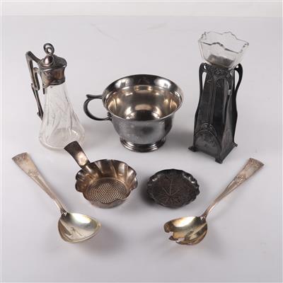 Konvolut Tafelgeschirr 1 Vase (insgesamt 7 Stück um 1900) - Stříbro, umění, starožitnosti, nábytek