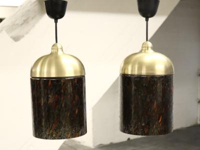 Paar Deckenlampen der 1980er Jahre - Art, antiques, furniture and technology
