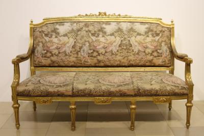 Dekorative Salonsitzbank im franz. Louis XVI-Stil - Arte, antiquariato, mobili e tecnologia