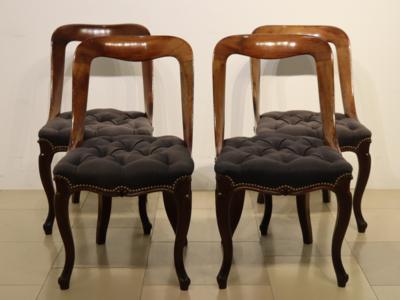4 englische Sessel aus dem 2. Viertel des 19. Jhs. - Arte, antiquariato, mobili e tecnologia