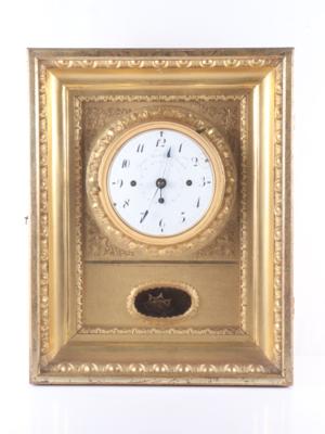 Biedermeier Rahmenuhr "Ignatz Waschitz in Neustadt" - Art, antiques, furniture and technology