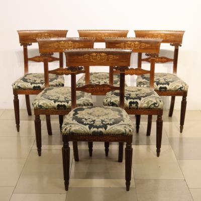 Satz von 6 Klassizistischen Sesseln - Art, antiques, furniture and technology