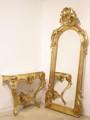 Konsolwandspiegel im Barockstil - Kunst, Antiquitäten, Möbel und Technik