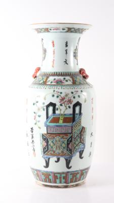 Chinesische Keramikvase, "Famille rose" - Kunst, Antiquitäten, Möbel und Technik