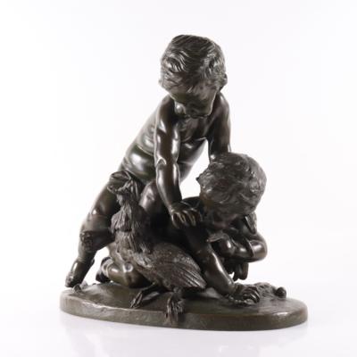 2 Putti mit Hahn, nach Charles Lemire - Arte, antiquariato, mobili e tecnologia