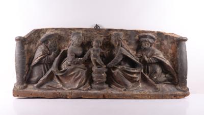 Spätgotische Relief, "Anbetung des Kindes" - Art, antiques, furniture and technology