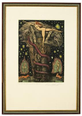 Ernst Fuchs * - Kunst, Antiquitäten, Sammelobjekte, Möbel und Historische Unterhaltungstechnik