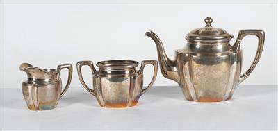 1 Teekanne, 1 Milchkanne, 1 Zuckerschale - Antiques and art