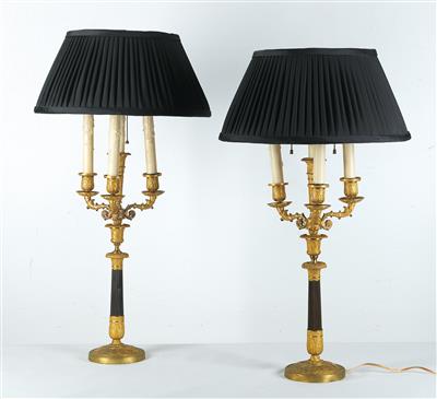 Paar große Tischlampen unter - Arte e antiquariato