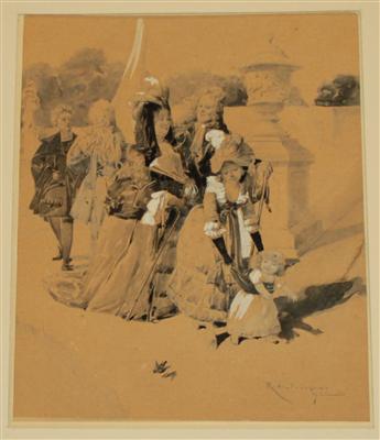 Konvolut Zeichnungen, Österreich 19. Jahrhundert - Letní aukce