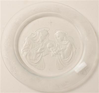 Glas-Teller "Christmas", - Antiquariato e Dipinti