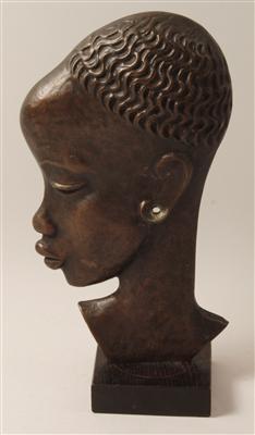 Afrikanischer Kopf, - Antiques and Paintings