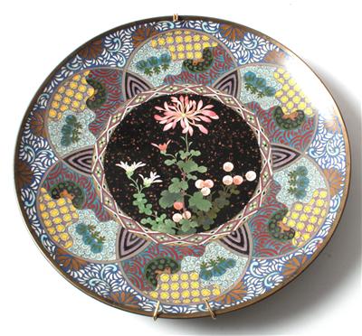 Cloisonné-Teller, - Antiquariato e Dipinti