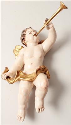 Engel mit Posaune, - Antiques and Paintings