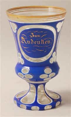 "Zum Andenken" Pokal, - Antiquitäten & Bilder