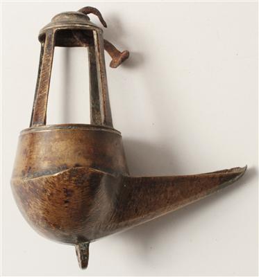 Öllampe aus Bronze - Antiquitäten & Bilder