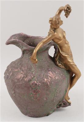 Weinkrug mit figuralem Griff, - Antiques and Paintings