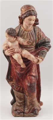 Madonna mit Kind, - Antiques and Paintings