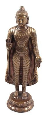 Thailand, Südost-Asien: Buddha-Figur aus Bronze - Antiquitäten & Bilder