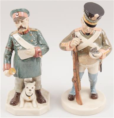 Wachmann und Soldat, - Antiquariato e Dipinti