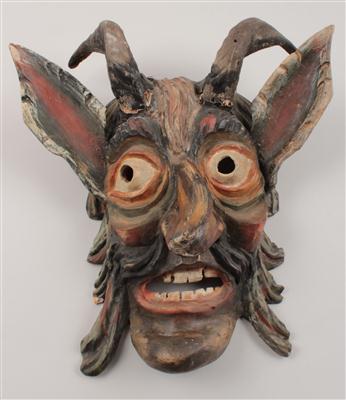 Schiach-Perchtenmaske, - Antiquariato e Dipinti