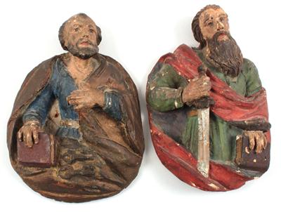 Hl. Petrus und Paulus, - Antiques and Paintings