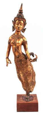 Thailand: Figur einer 'himmlischen Tänzerin' - Antiquitäten & Bilder
