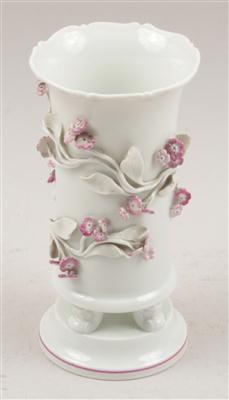Vase mit rosa Blütenzweigen, - Starožitnosti, Obrazy