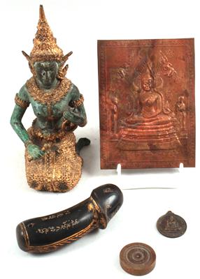 Konvolut (5 Stücke): Thailand: - Antiquitäten & Bilder