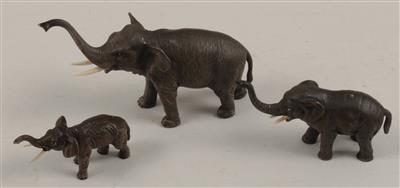 3 Elefanten, - Antiquitäten & Bilder
