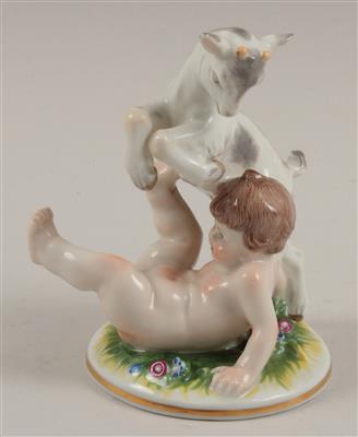 Putto mit Zicklein, - Antiques and Paintings