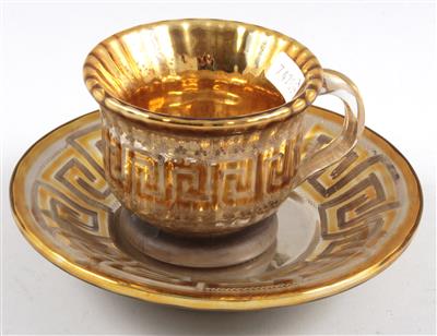 Tasse mit Untertasse, - Antiquariato e Dipinti