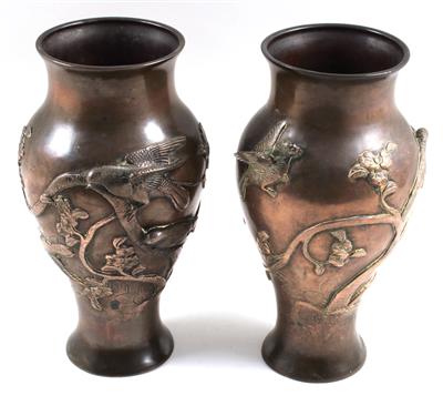 1 Paar Vasen, - Antiquitäten & Bilder<br>Schwerpunkt Druckgrafik